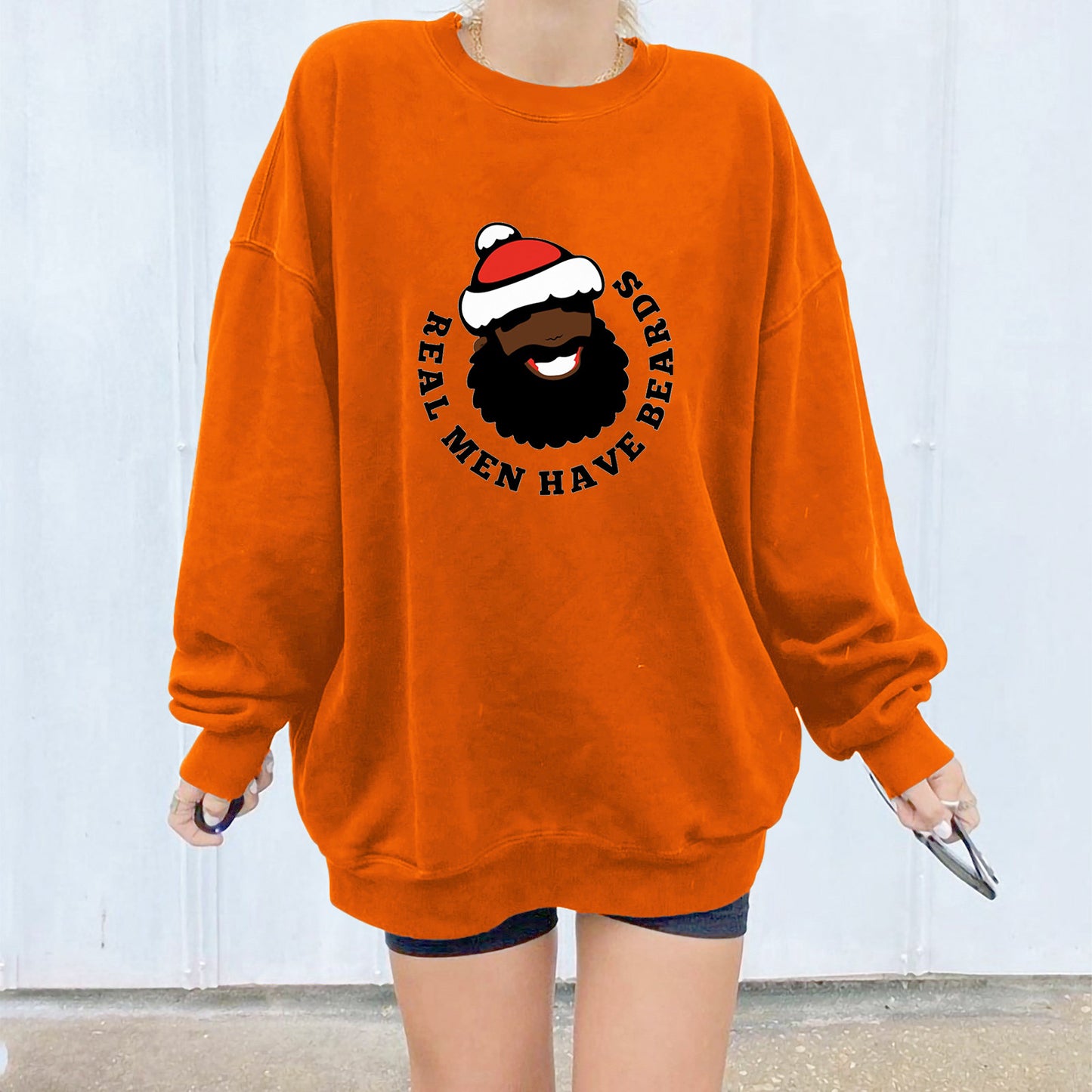 Head print off shoulder hoodie for women