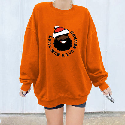 Head print off shoulder hoodie for women