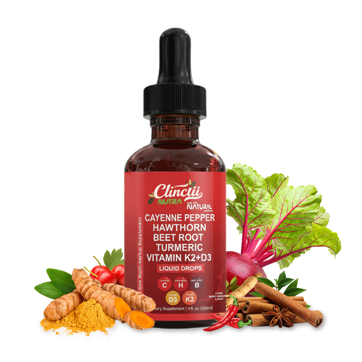 All-In-One Multi-Herbal Supplement (4 fl oz) – Boosts Bone Health, Blood Flow & Daily Energy