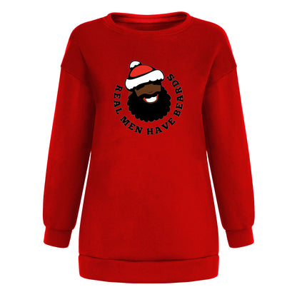 Head print off shoulder hoodie for women