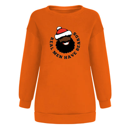 Head print off shoulder hoodie for women