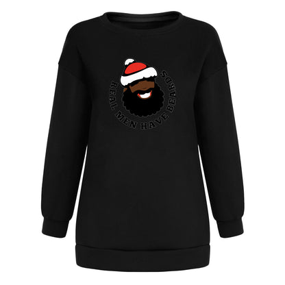 Head print off shoulder hoodie for women